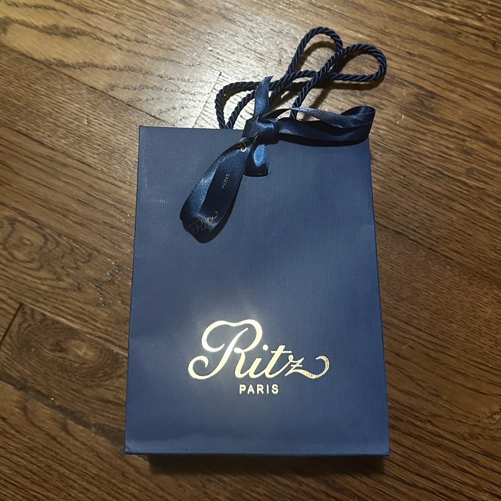 Ritz Paris Hotel small gift bag with ribbon
